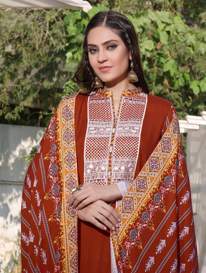 3 Piece Unstitched Suit KTE-1560 Dresses KHAS STORES 