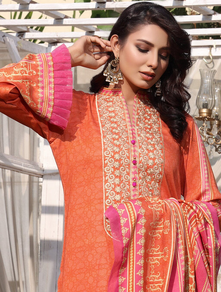 3 Piece Unstitched Suit KTE-1568 Dresses KHAS STORES 