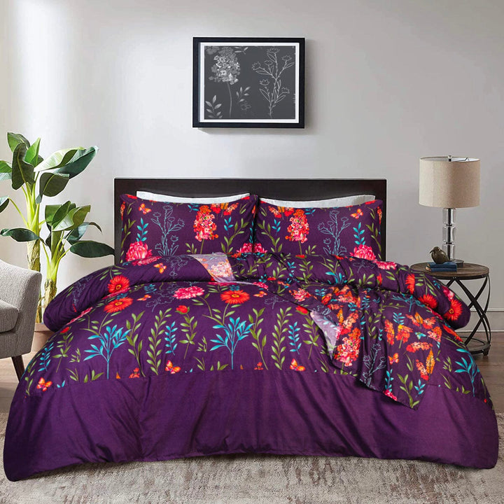 BED SET R2G FLORAL LEAVES Home Collection 2021 HOMBEDCLU 