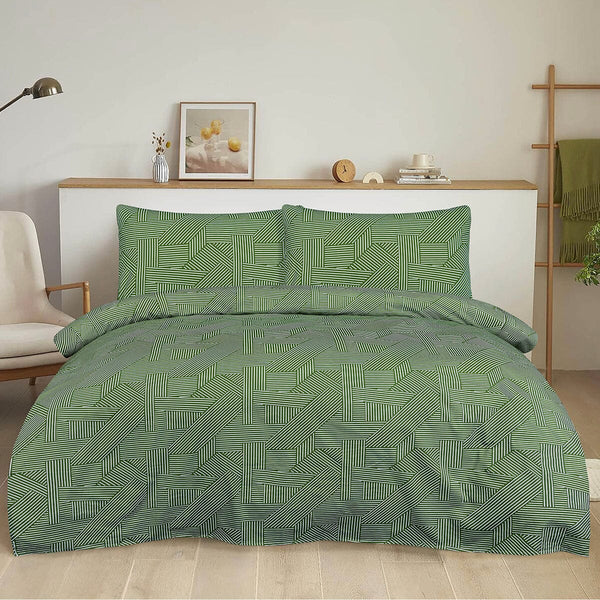 BED SHEET GEOMATRIC ZIGZAG- King PRINTED RANGE 180 TC HOMBEDROO 